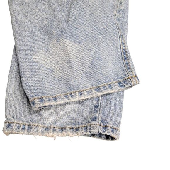 Pacsun 90's Boyfriend Rip Torn Very Distressed Denim High Rise Blue Jeans - Picture 9 of 12